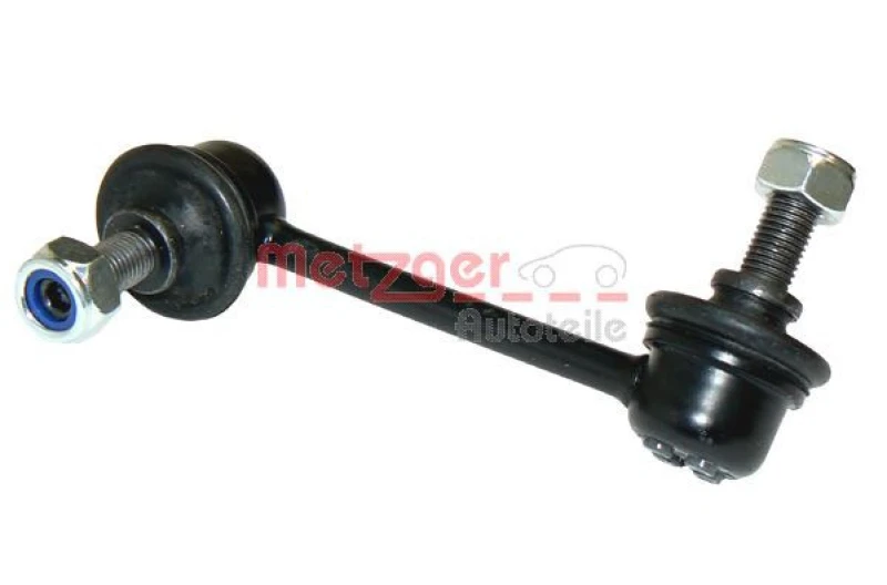 Image of METZGER 53036711 Anti-roll bar link COMPETENCE KIT, Front Axle Left, with nuts Link Stabiliser (3229)