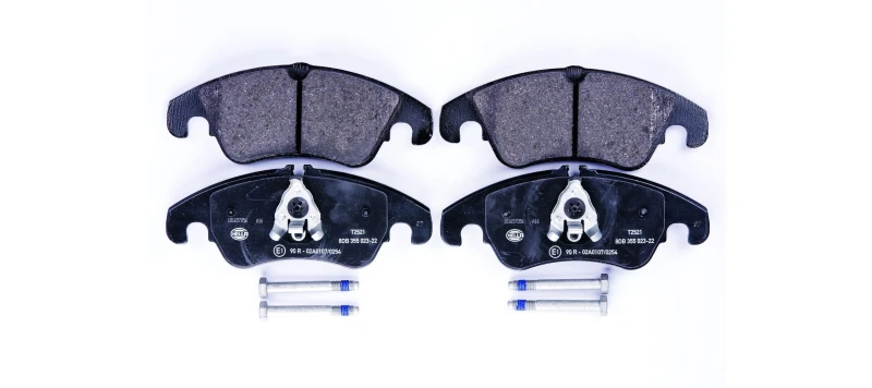 Image of HELLA Brake pad set HELLA 8DB 355 023-221
