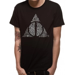 Image of Harry Potter - Symbol Mens Large T-Shirt - Black