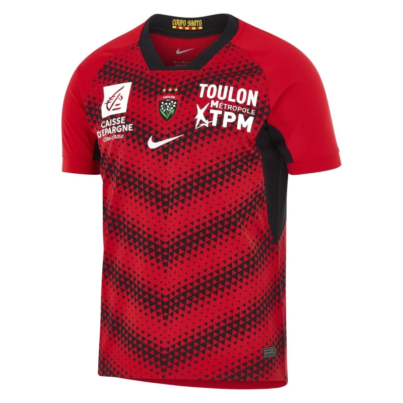 Image of Nike RC Toulon Home Stadium Shirt 2025 2026 Mens Uni Red/Blk/Wht male M