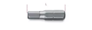 Image of Beta Tools 861 PE 1x 1/4" Hex Drive Hexagon Bit for Power Driver 2mm 008610100