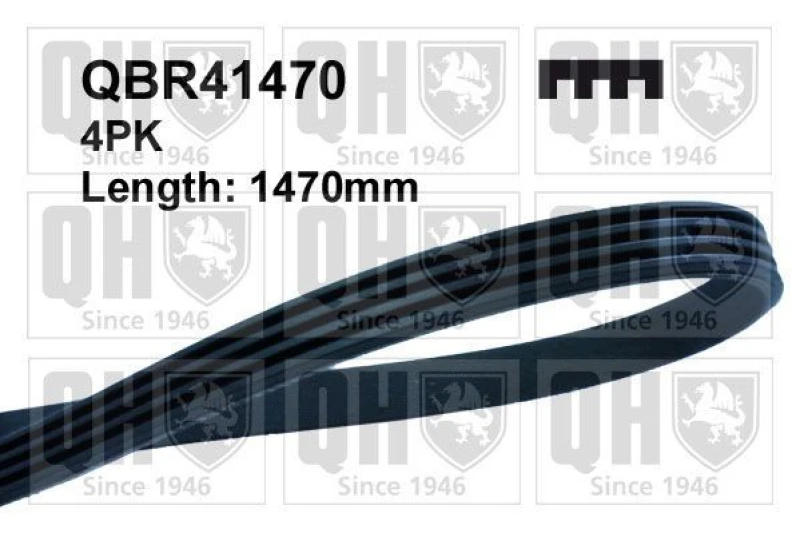 Image of QUINTON HAZELL Serpentine belt QUINTON HAZELL QBR41470