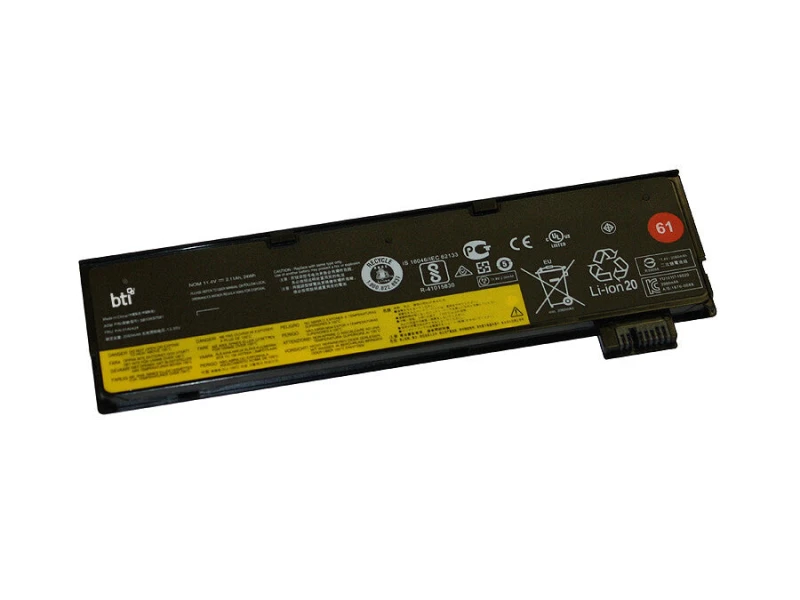 Image of BTI BTI 24Wh 3 cell SB10K97585 compatible battery for Lenovo THINKPAD P51S A475 THINKPAD T470 20JN THINKPAD T470 20JM THINKPAD T470 20HE LN-4X50M08810