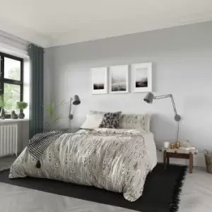 image of Helena Springfield Elsa Duvet Cover and Pillowcase Set Charcoal