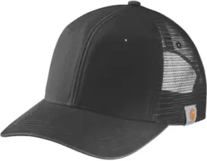 image of Carhartt Canvas Mesh Back Cap, black, black, Size One Size