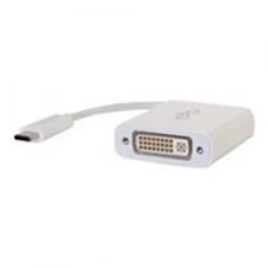 Image of C2G USB C to DVI-D Video Converter - White
