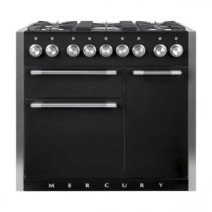 image of Mercury MCY1000DFAB 93130 100cm Dual Fuel Range Cooker in Black