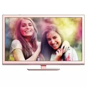 image of POLAROID 24" SMART HD Ready TV ROSE GOLD Freeview USB Playback