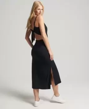 Image of Superdry Open Back Jersey Dress