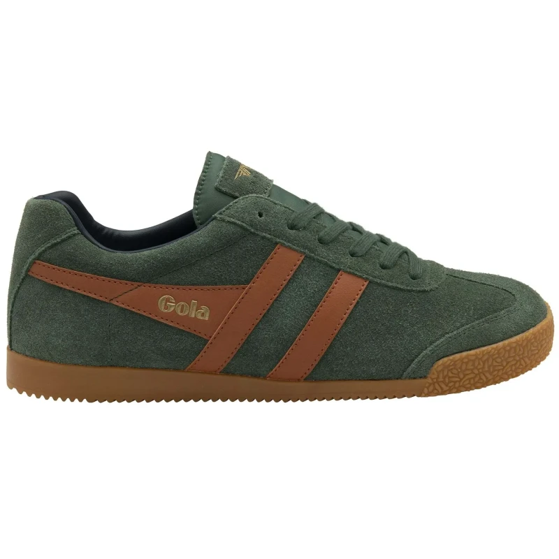 Image of Gola Laced suede trainers Gola Harrier Suede Vert Unisex 44