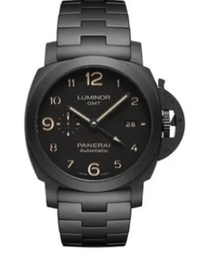 image of Panerai Luminor GMT Automatic Black Dial Mens Watch PAM01438 PAM01438