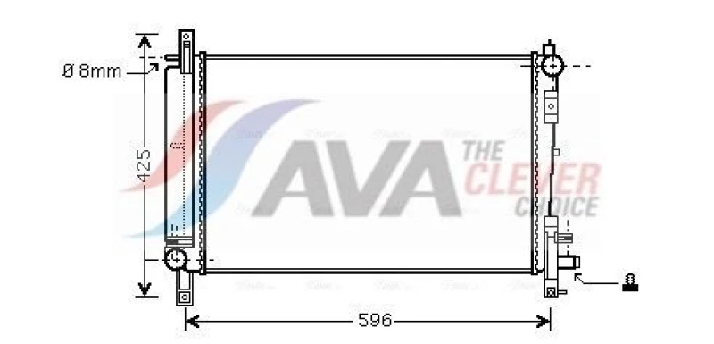 Image of Engine radiator AVA COOLING SYSTEMS CRA2080