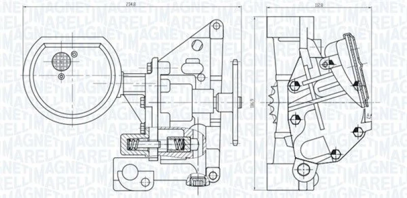 Image of MAGNETI MARELLI Oil Pump MAGNETI MARELLI 351516000094