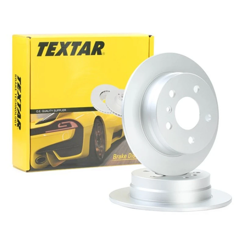 Image of TEXTAR 92132103 Brake disc solid, Coated, without wheel studs Brake Disc (82)