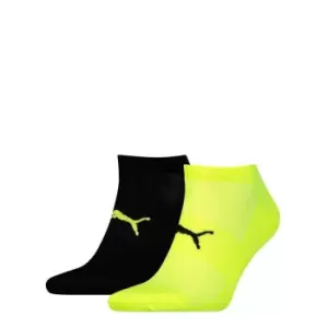 Image of Puma 2 Pack Perfect Trainer Socks - Yellow
