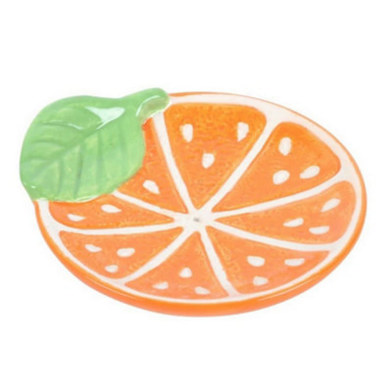 Image of Something Different Something Different Orange Slice Incense Holder Orange One Size Unisex 5063574663731