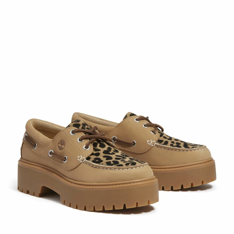 Image of Timberland Womens boat shoes Timberland Stone Street Beige Female 37
