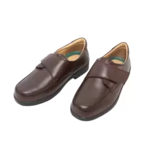Image of Roamers Mens Extra Wide Fitting Touch Fastening Casual Shoes (10 UK) (Brown)