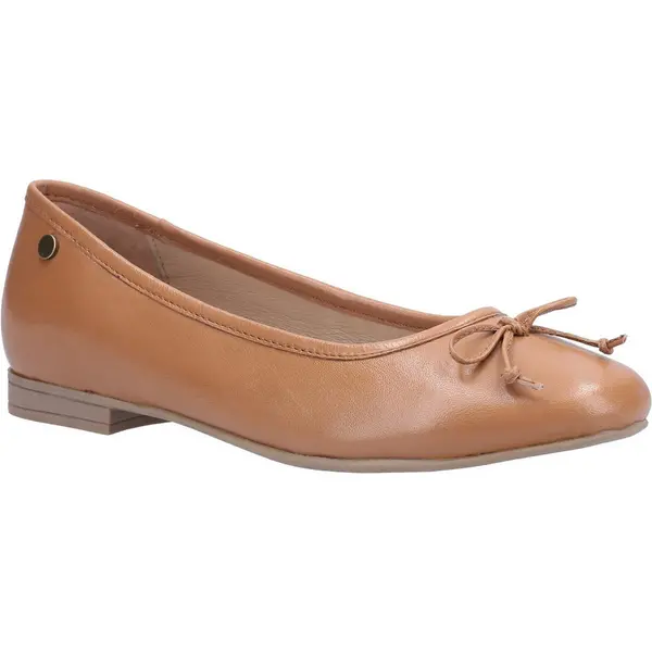 Image of Hush Puppies Womens Naomi Leather Slip On Ballet Shoes UK Size 4 (EU 37)