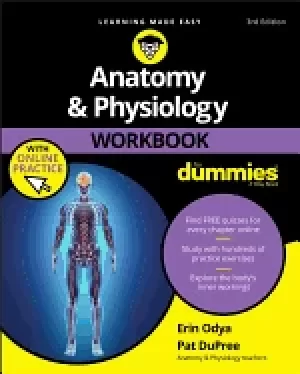 Image of anatomy and physiology workbook for dummies with online practice