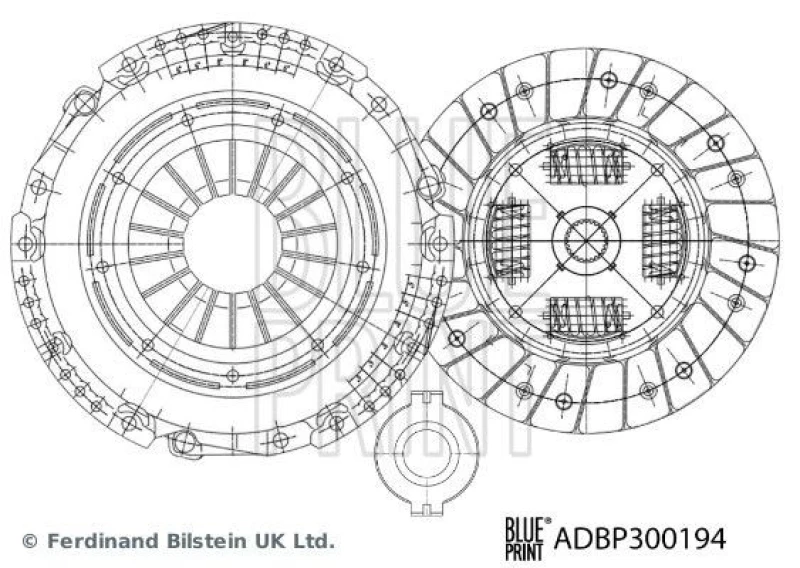 Image of Blue PRINT Clutch kit Blue PRINT ADBP300194