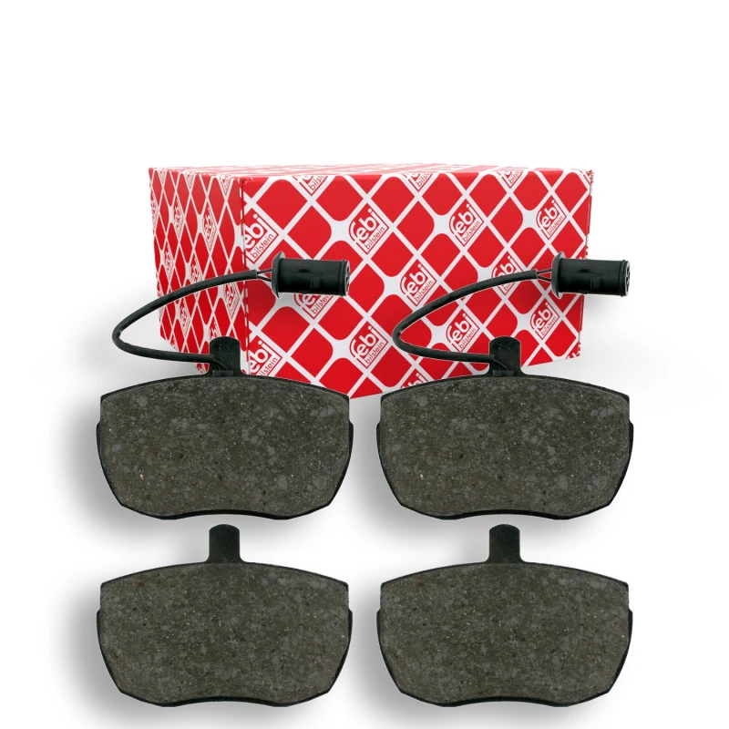 Image of FEBI BILSTEIN 16335 Brake pad set Front Axle, incl. wear warning contact Brake Pad Set,disc brake (402)