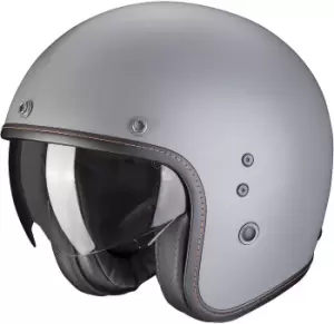 Image of Scorpion Belfast Evo Solid Jet Helmet, grey, Size 2XL, grey, Size 2XL
