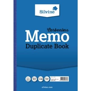 Image of Silvine Carbonless Duplicate Book A4 PK3