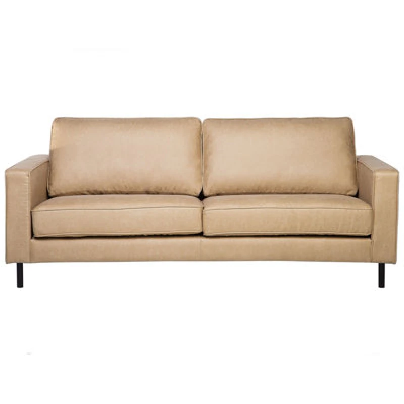 Image of Beliani Sofa 3 Seater Savalen Faux Leather Beige