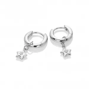 image of Sterling Silver Star Earrings DE719