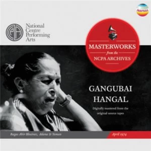 Image of Ragas Ahir Bhairav Adana & Yaman - April 1974 by Gangubai Hangal CD Album
