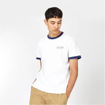 Jack Wills Maitland Ringer T-Shirt - White