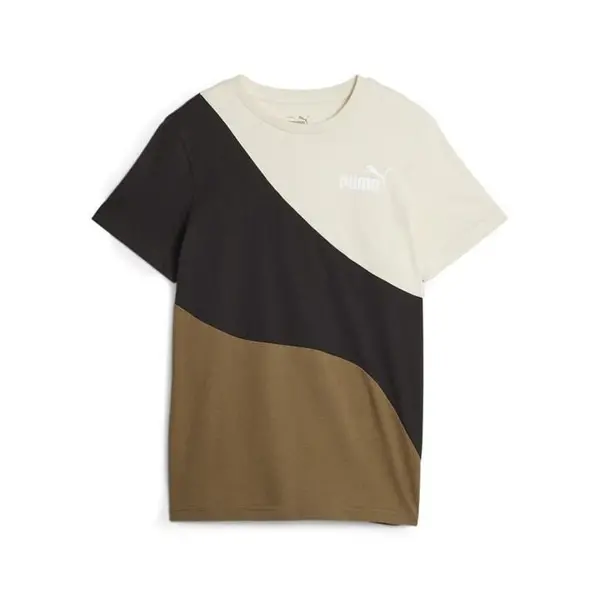 Image of Puma Power Cat T-Shirt - Brown 7 - 8 Years