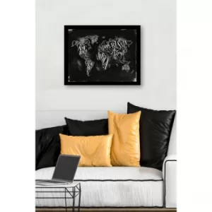 Image of SC1125 Multicolor Decorative Framed MDF Painting
