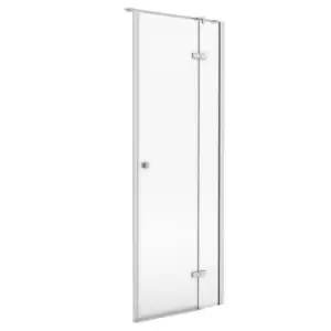 Image of Aqualux Frameless 8 RH Hinged Shower Door LH Entry (900X2000mm) - Clear Glass