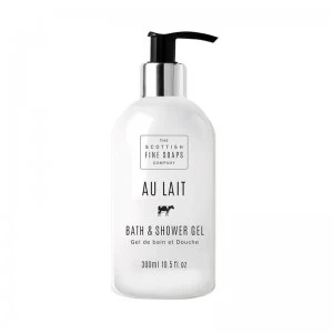 image of Scottish Fine Soaps Au Lait Bath & Shower Gel 300ml