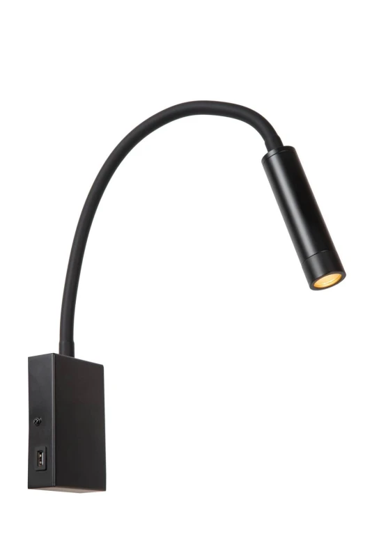 Image of Netlighting Lucide ALEC Wall spotlight LED G9 1x3W 2700K Black Unisex