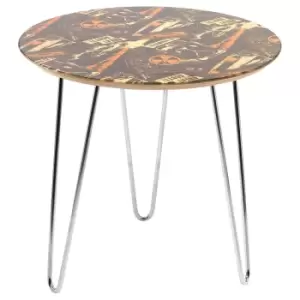 Image of Back To The Future 1.21 Gigawatts Wooden Side Table - White