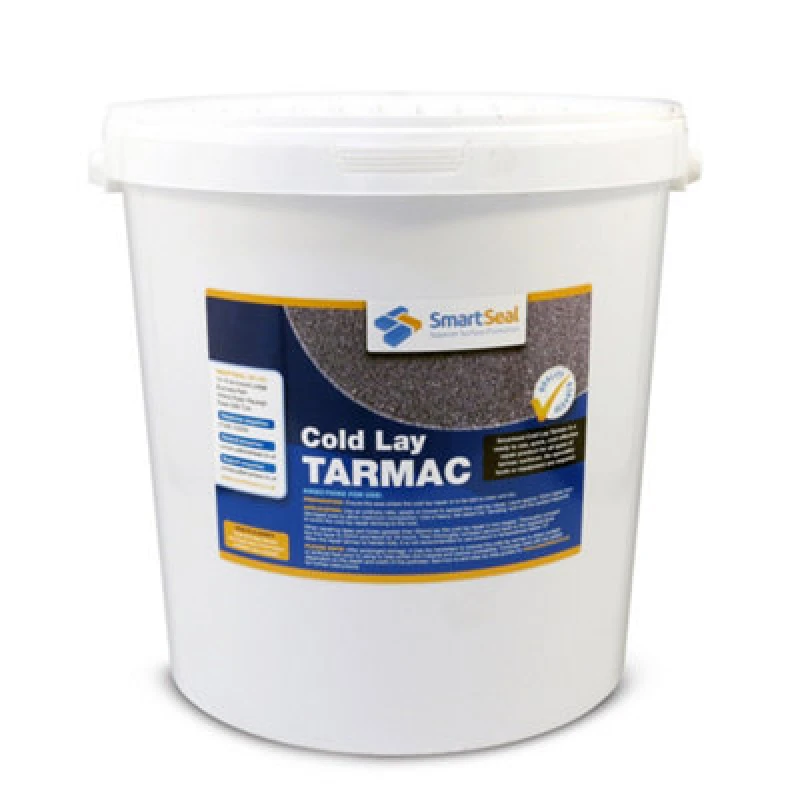 Image of Smartseal - Cold Lay Repair Tarmac & Asphalt (12.5Kg), Black - Repairs Holes In Tarmac & Asphalt Surfaces - Path & Driveway Repair