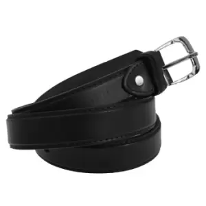 image of Forest Belts Mens One Inch Bonded Real Leather Belt (Medium (32a-36a)) (Black)