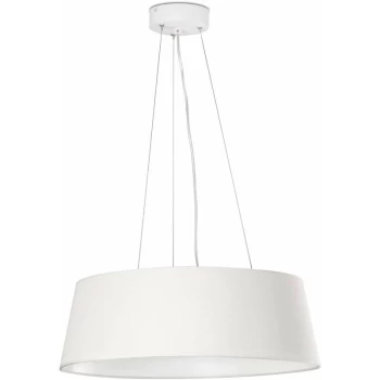 Image of Faro Aina - LED Round Ceiling Pendant Light White IP44