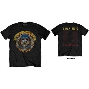 Image of Guns N' Roses - Skull Circle Unisex Large T-Shirt - Black