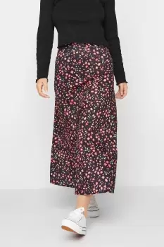 Image of Petite Printed Maxi Skirt
