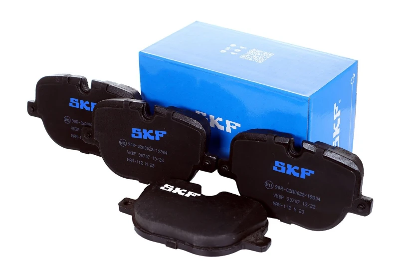 Image of SKF VKBP 90707 Brake pad set prepared for wear warning indicator Brake Pad Set,disc brake (402)