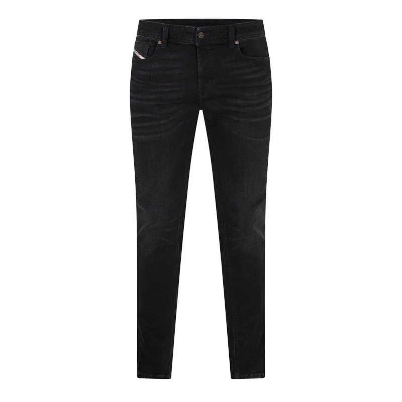 Image of Diesel Mens Straight Leg Jeans Straight Jeans 31W R Black 64173740315