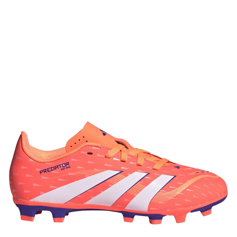 Image of adidas Predator Club Childrens Firm Ground Football Boots Orange/White male C11 (29)