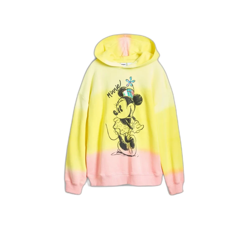 Image of Desigual Girl hoodie Desigual Mickey Jaune Female 9/10 ans