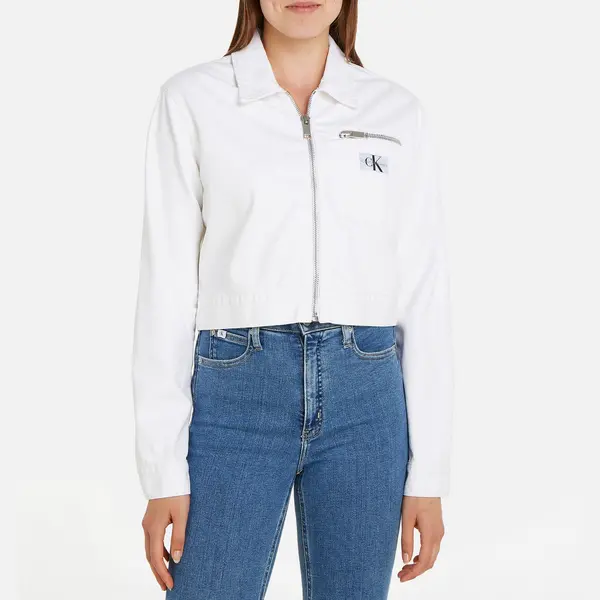 Image of Calvin Klein Jeans Zipped Recycled Denim Jacket - L