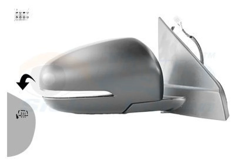 Image of VAN WEZEL Wing mirror VAN WEZEL 5251828