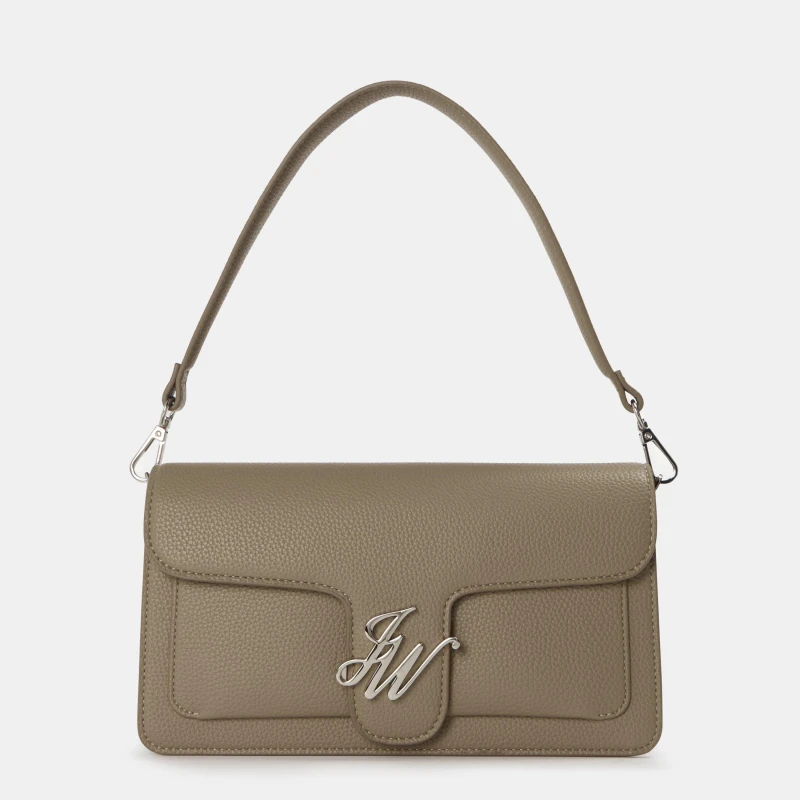 Image of Jack Wills Buckle Baguette HandbagsCrossbody Bags Dark Stone female One Size